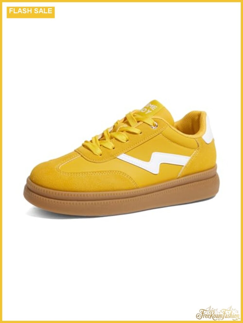 Women's Chunky Platform Sneakers PU Gum Sole Casual Fashion